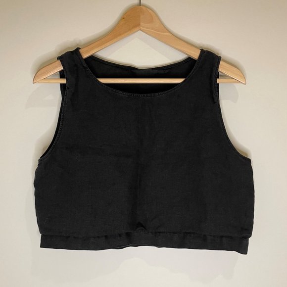 Handmade Linen Crop Tank Size XS - Picture 3 of 4
